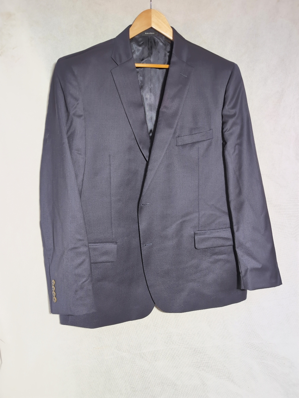 Joseph & Feiss Gold Classic Men's Blue Blazer Wool Jacket